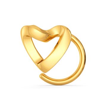 Hither Heart Gold Nose Pins