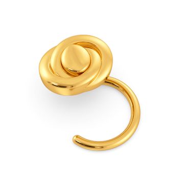 Oval Obsessed Gold Nose Pins