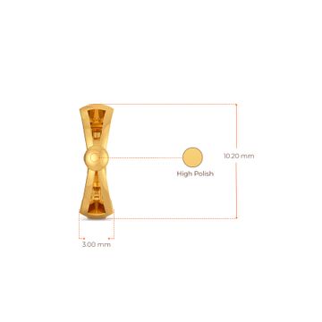 Bow Banter Gold Nose Pins