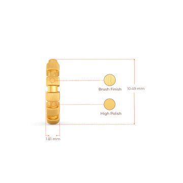 Linear League Gold Nose Pins