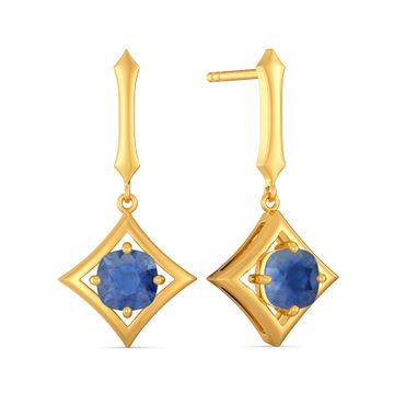 Spruced Up Blue Gemstone Drop Earring