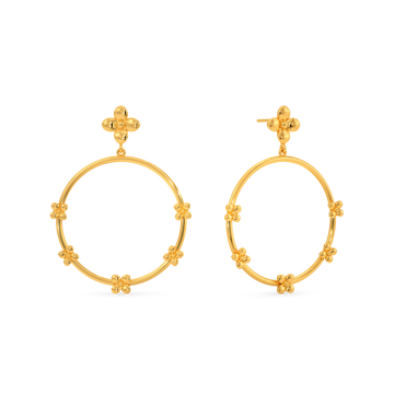 Fluer Aura Gold Earrings