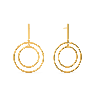 Interlooped Gold Earrings
