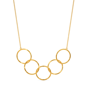 Interlooped Gold Necklaces