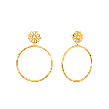 Mystic Tubes Gold Earrings