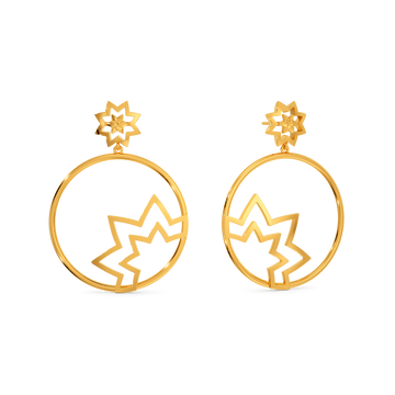 Round About Gold Earrings