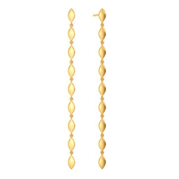Petal Penchants Gold Earrings
