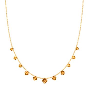Fleur de Flounce Gold Necklaces