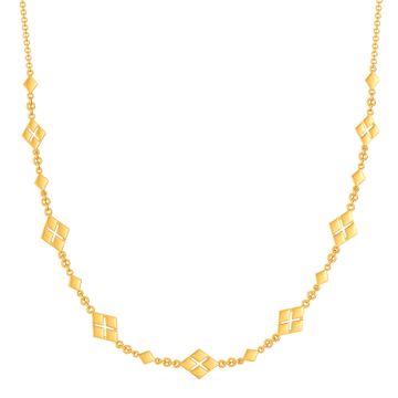 Rhomb Rodeo Gold Necklaces