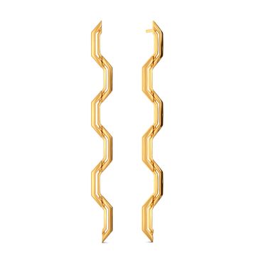 Merry Twists Gold Earrings
