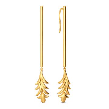 Frond Fantastic Gold Earrings