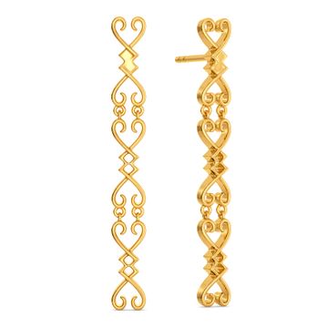Swirl N Suave Gold Earrings