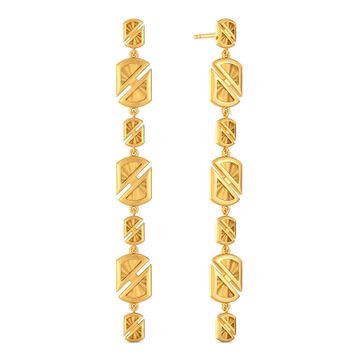 Night Out Gold Earrings