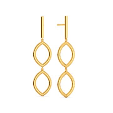 Link O Mark Gold Earrings