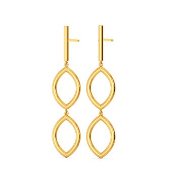Link O Mark Gold Earrings