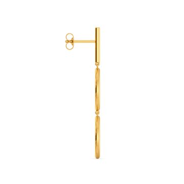 Link O Mark Gold Earrings