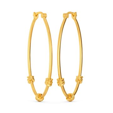 Trio Pacts Gold Earrings