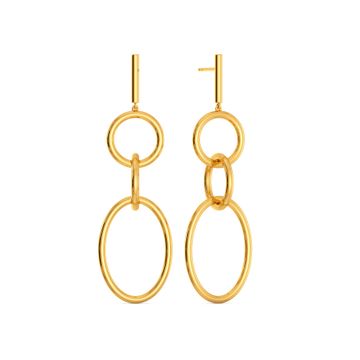 Lingo Labels Gold Earrings