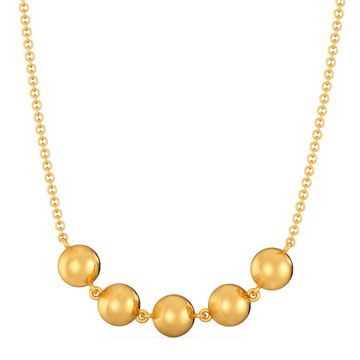Orb Occasion Gold Necklaces