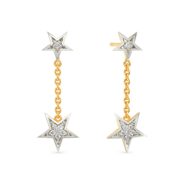 Falling Star Diamond Earrings
