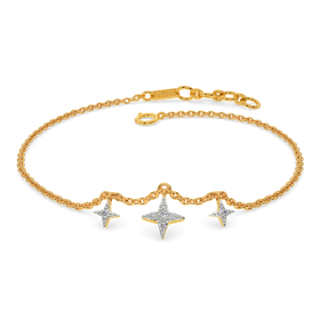 Alligning Stars Diamond Bracelets