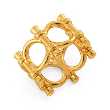 Bold Links Gold Rings