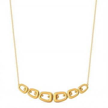 Edgy Links Gold Necklaces