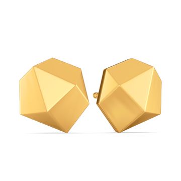 Taut to Tight Gold Earrings