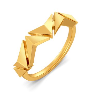 Edgy Arrows Gold Rings