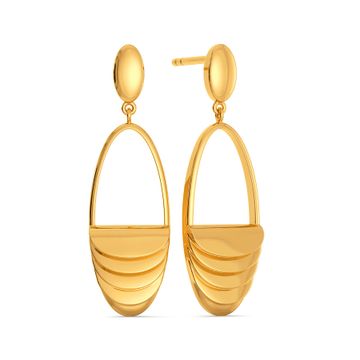 Suit for Cosmos Gold Earrings