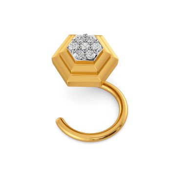 Crisp Suiting Diamond Nose Pins