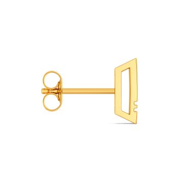 All Checked Out Gold Earrings