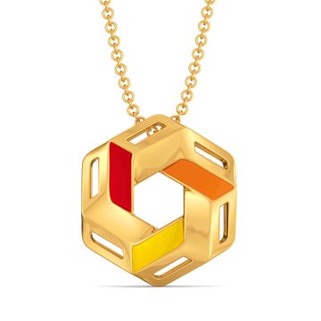 Block O Meter Gold Pendants
