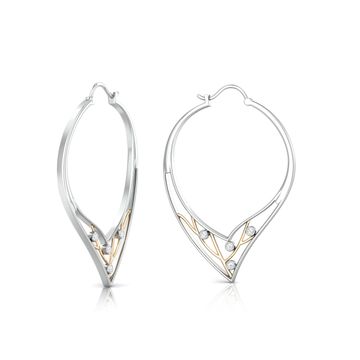 Twiggy Doodle Diamond Earrings