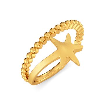 Star Shell Gold Rings