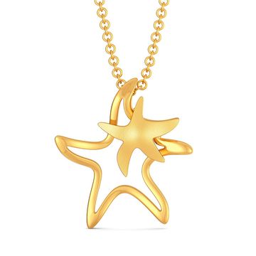 Star Shell Gold Pendants