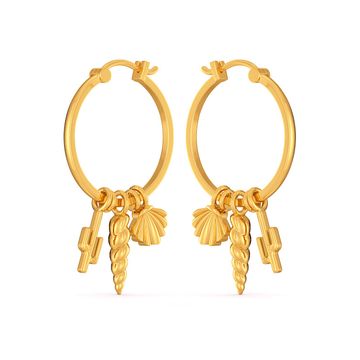 The Beachy Bunch Gold Earrings
