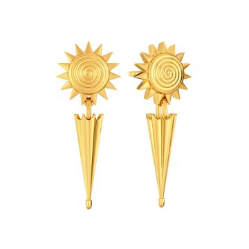 Sun N Spick Gold Earrings