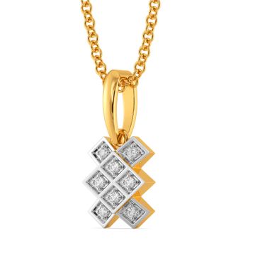 Plaid Perks Diamond Pendants