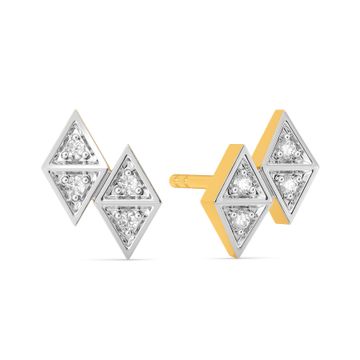 Plaid Power Diamond Earrings