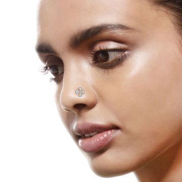 Mad for Plaid Diamond Nose Pins