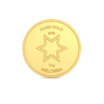 Goddess Lakshmi 10 Gram 24 Karat Gold Coins