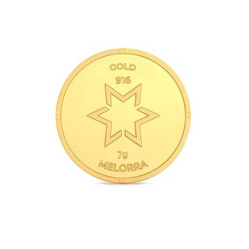 Goddess Lakshmi 7 Gram 22 Karat Gold Coins