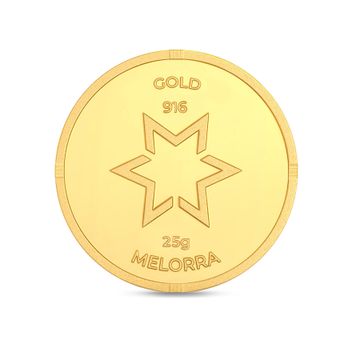 Goddess Lakshmi 25 Gram 22 Karat Gold Coins