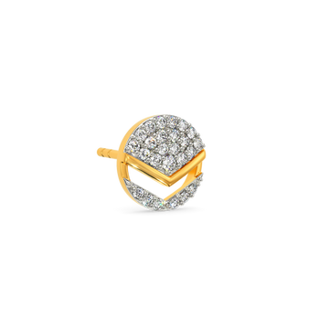 Relaxed Rhythm Diamond Earrings For Men