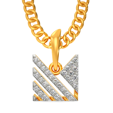 Speedy Stride Diamond Pendants For Men