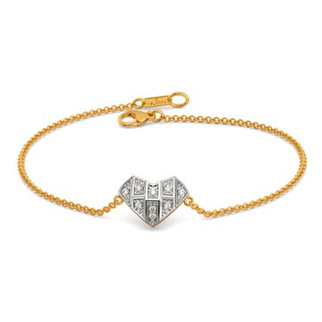 Heart Grids Diamond Bracelets