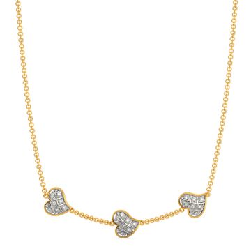 Plaid Date Diamond Necklaces