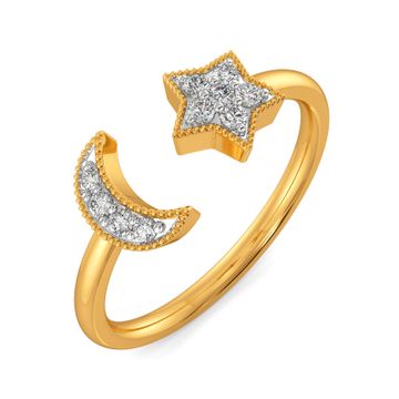 Moon N Stars Diamond Rings