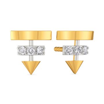 Slant Dance Diamond Earrings